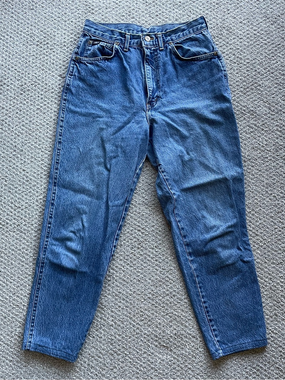 Cropped high waisted jeans